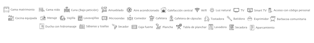 Servicios del Apartamento Boqueiriño Sober: ducha de hidromasaje, vistas al jardín, aire acondicionado y parking gratis.