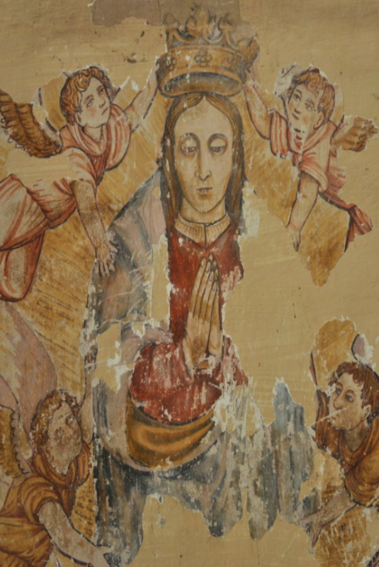 Pinturas murales góticas en la iglesia de San Paio de Abeleda.