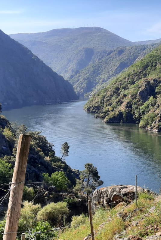 Vistas del Cañón del Sil desde el Mirador do Xabrega.