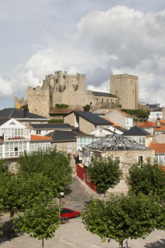 Fortaleza medieval y Castillo de Castro Caldelas con vistas a la comarca.