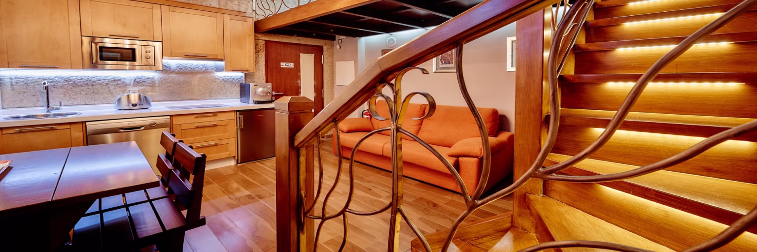 Apartamento Chancís en la Ribeira Sacra, un loft con encanto en Apartamentos Río Sil, Sober.